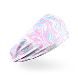 Vloeibare Marmer Roze & Blauwe Hoofdband