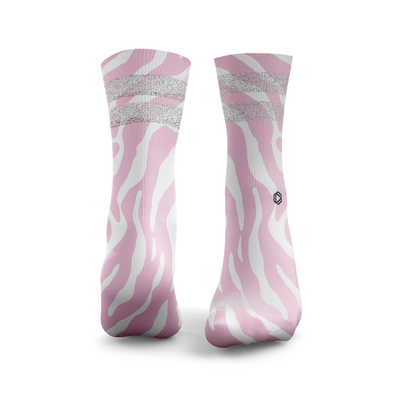 Zebra Glittersokken