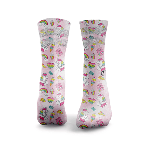 Eenhoorn Tie-Dye Glittersokken