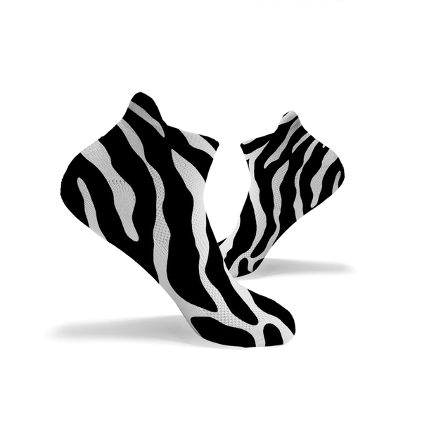 Zebra Print Enkelsokken