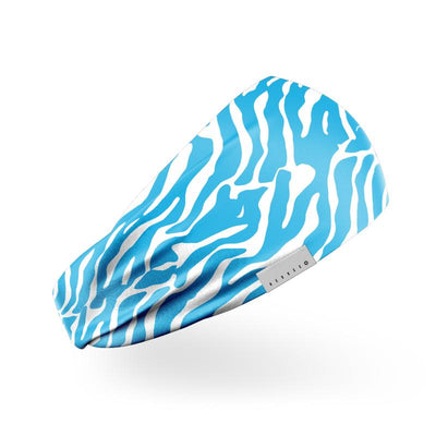 Zebra Print Blauwe Hoofdband
