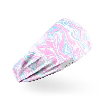 Vloeibare Marmer Roze & Blauwe Hoofdband