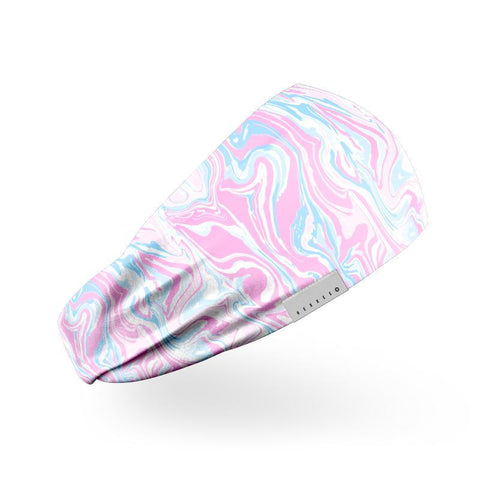 Vloeibare Marmer Roze & Blauwe Hoofdband