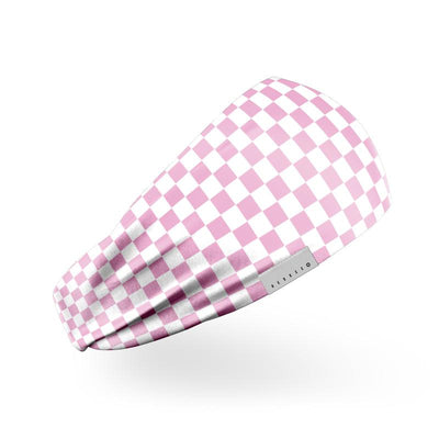 Roze Schaakbord Hoofdband