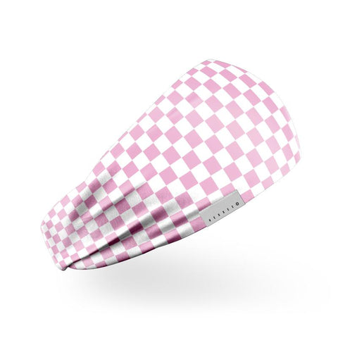 Roze Schaakbord Hoofdband