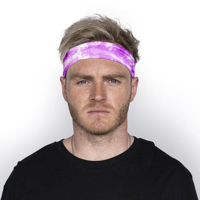 Paarse Tie-Dye Hoofdband