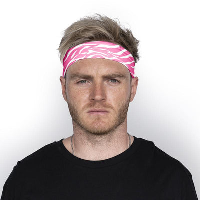 Zebra Print Roze Hoofdband