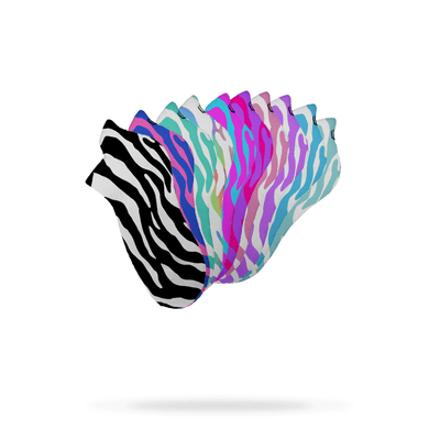 Zebra Print Enkelsokken